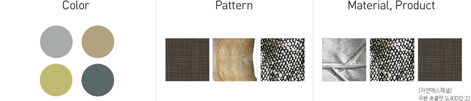 Color, Pattern, Material,Product